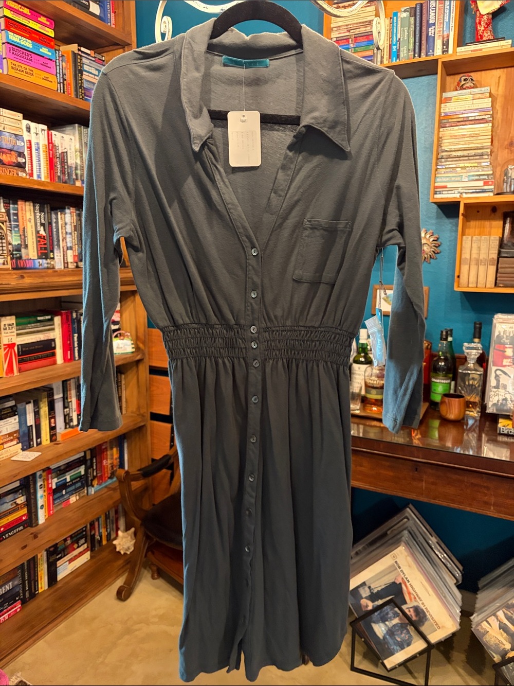 Velvet Jennica Dress with Smocked Waist